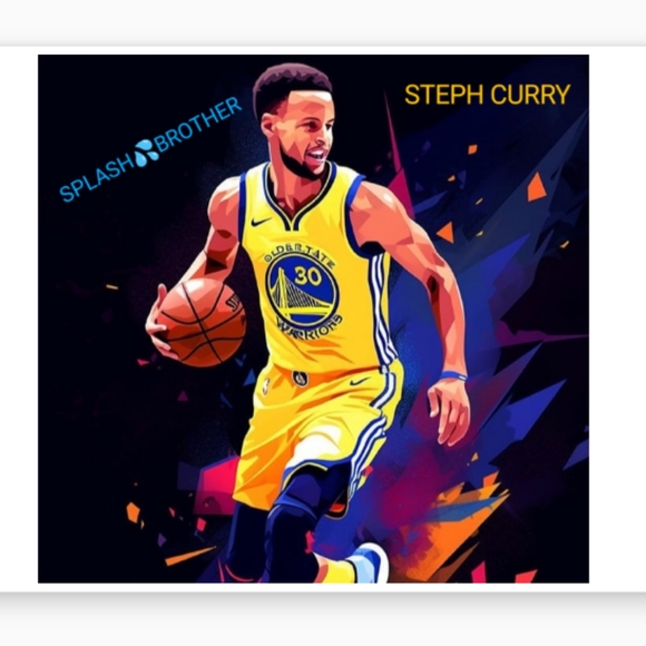 NEW!💯 STEPHEN CURRY WARRIORS GLOSSY 8.5x11 ULTRA GLOSSY BASKETBALL ART POSTER🤩 - Picture 3 of 5